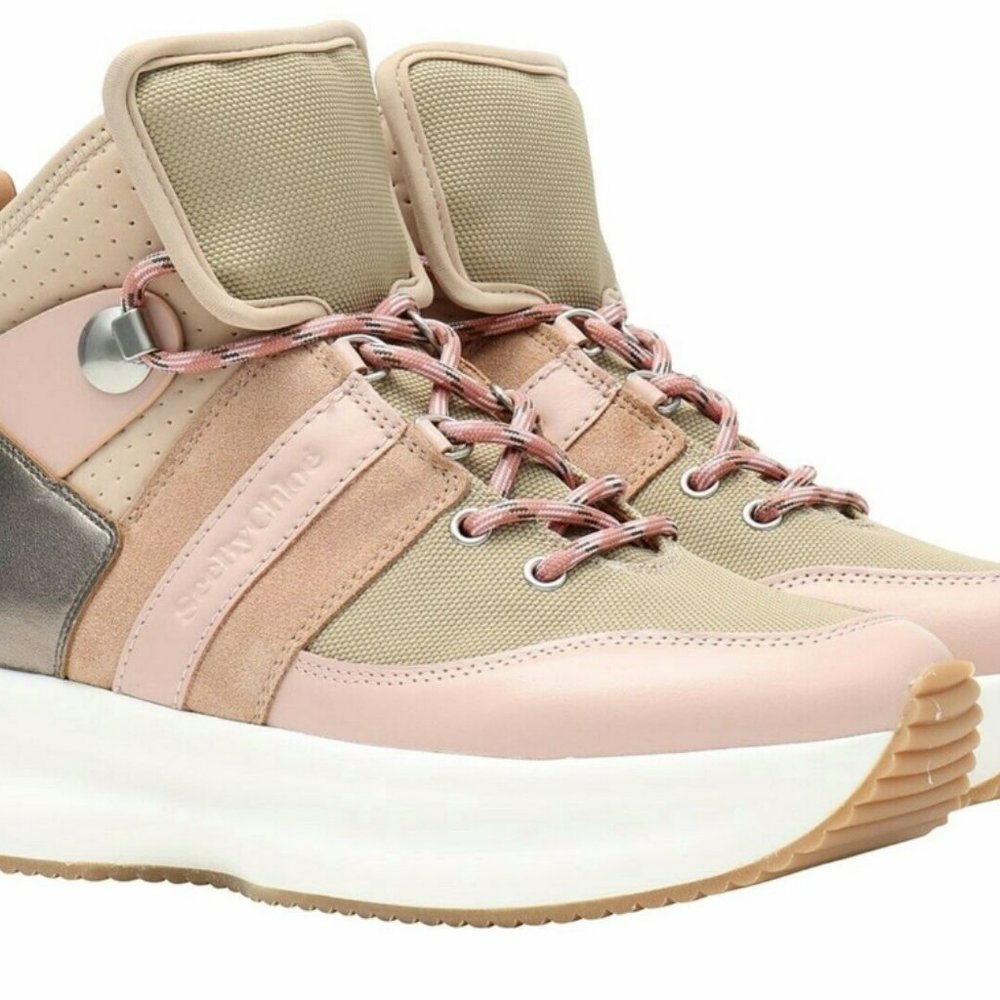 see by chloé women's Casey High Top Platform Hiker Sneakers MSRP$495 sz 37, 39